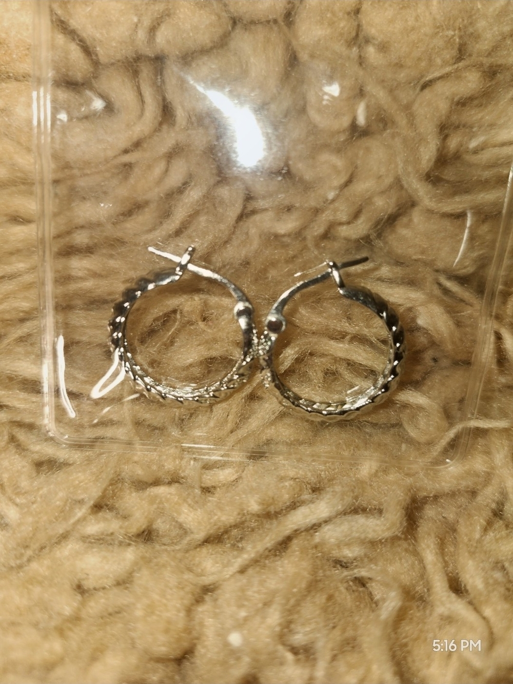 Sterling Silver Twisted Hoop Earrings - Women's Jewelry - Picture 2 of 5